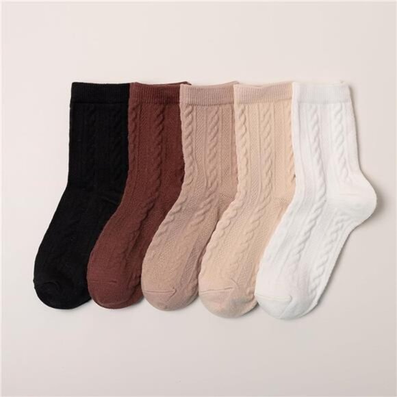 New 5 Pairs Fuzzy Soft Cozy Comfortable Socks for Women, Casual Sleep Comfy Sock - Picture 2 of 6